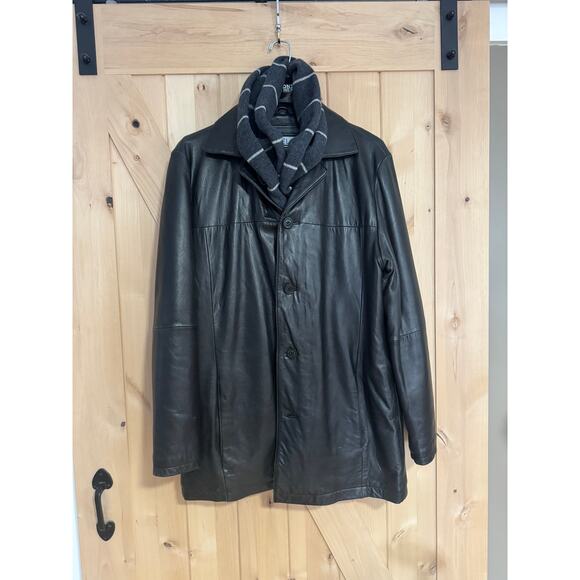 Wilson'sVintage 90s Men's Black Leather Insulated JacketSize XL Tall
